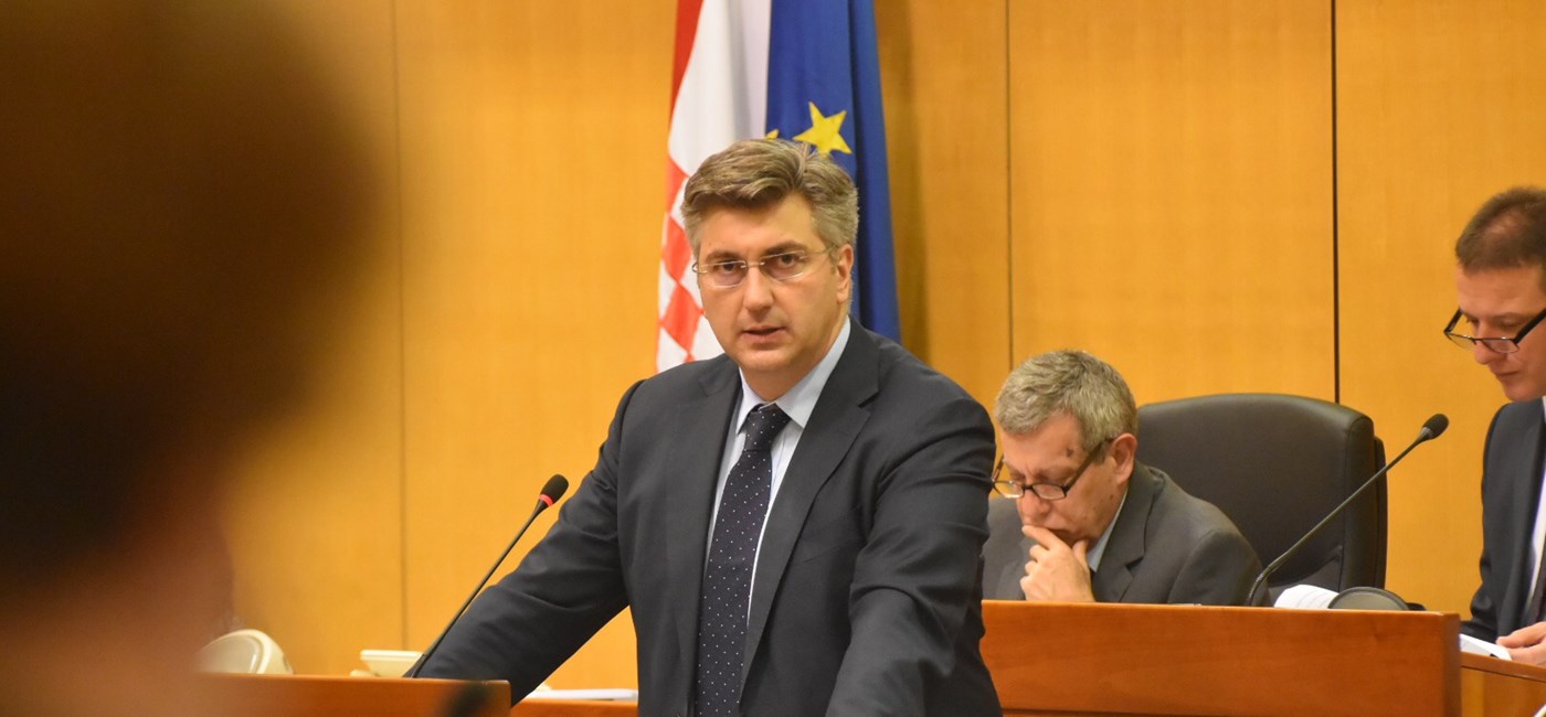 Predsjednik Vlade Andrej Plenković u Hrvatskom saboru podnio izvješće o sastancima Europskoga vijeća